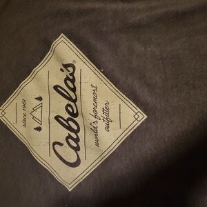 Cabela's Black Short Sleeve Tee